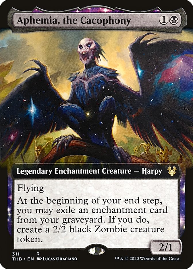 Aphemia, the Cacophony (Extended Art) [Theros Beyond Death] | Jomio and Rueliete's Cards and Comics