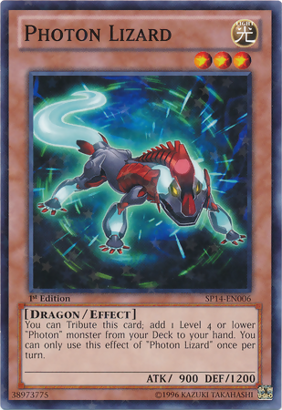 Photon Lizard [SP14-EN006] Starfoil Rare | Jomio and Rueliete's Cards and Comics