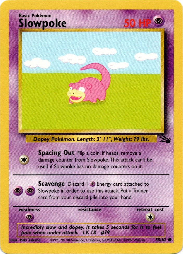 Slowpoke (55/62) [Fossil Unlimited] | Jomio and Rueliete's Cards and Comics