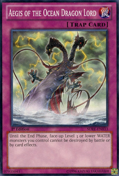 Aegis of the Ocean Dragon Lord [SDRE-EN033] Common | Jomio and Rueliete's Cards and Comics