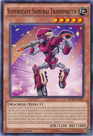 Superheavy Samurai Transporter [MP16-EN109] Common | Jomio and Rueliete's Cards and Comics