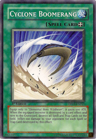 Cyclone Boomerang [DP03-EN015] Common | Jomio and Rueliete's Cards and Comics