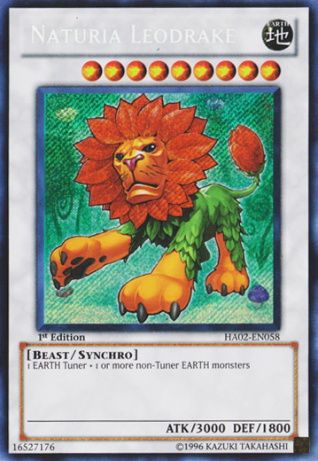 Naturia Leodrake [HA02-EN058] Secret Rare | Jomio and Rueliete's Cards and Comics