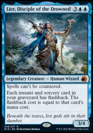 Lier, Disciple of the Drowned (Promo Pack) [Innistrad: Midnight Hunt Promos] | Jomio and Rueliete's Cards and Comics