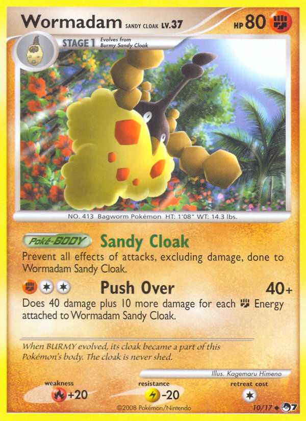 Wormadam Sandy Cloak (10/17) [POP Series 7] | Jomio and Rueliete's Cards and Comics