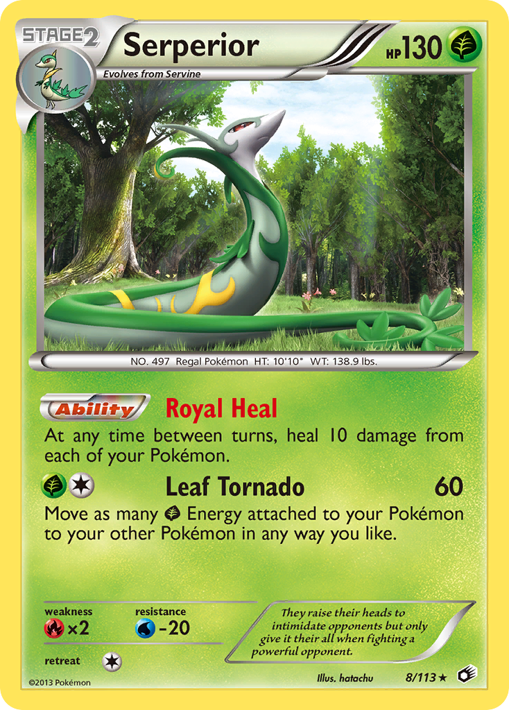 Serperior (8/113) [Black & White: Legendary Treasures] | Jomio and Rueliete's Cards and Comics