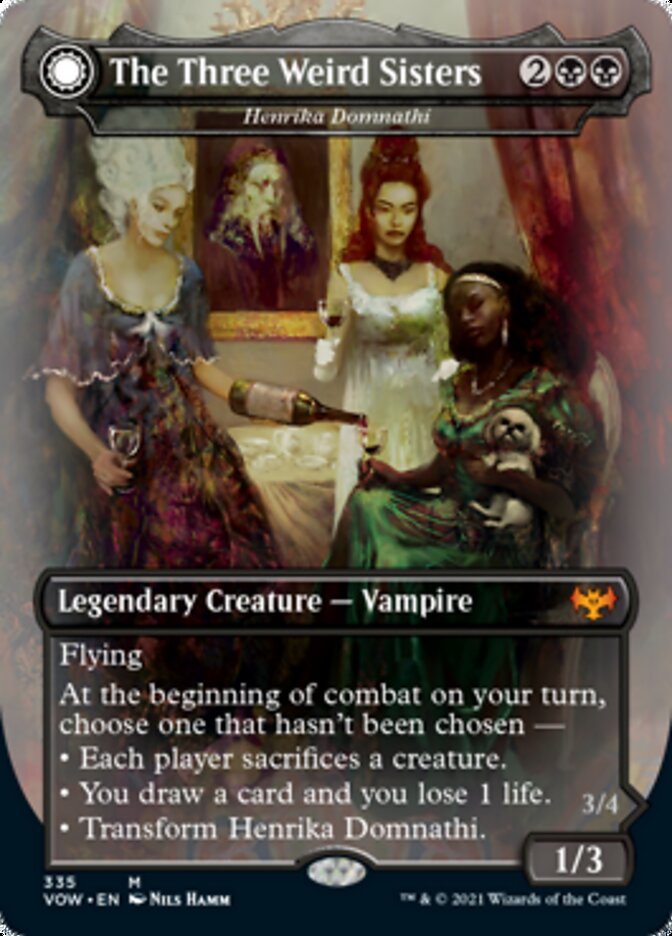 Henrika Domnathi // Henrika, Infernal Seer - The Three Weird Sisters // Fiends of Darkest Night [Innistrad: Crimson Vow] | Jomio and Rueliete's Cards and Comics