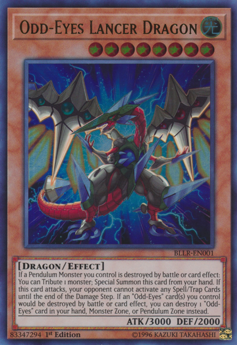 Odd-Eyes Lancer Dragon [BLLR-EN001] Ultra Rare | Jomio and Rueliete's Cards and Comics