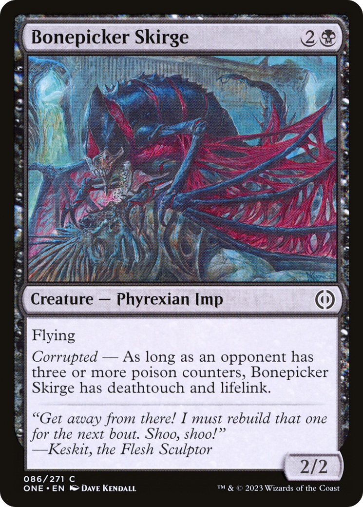 Bonepicker Skirge [Phyrexia: All Will Be One] | Jomio and Rueliete's Cards and Comics