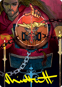 Sign in Blood Art Card (Gold-Stamped Signature) [Strixhaven: School of Mages Art Series] | Jomio and Rueliete's Cards and Comics