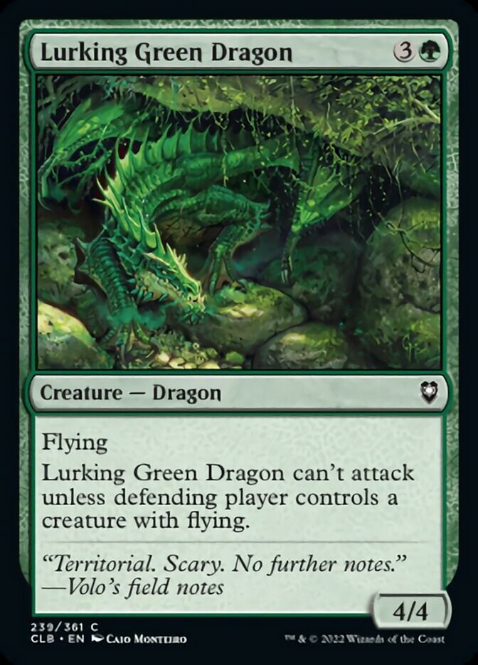 Lurking Green Dragon [Commander Legends: Battle for Baldur's Gate] | Jomio and Rueliete's Cards and Comics