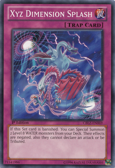 Xyz Dimension Splash [CBLZ-EN069] Common | Jomio and Rueliete's Cards and Comics