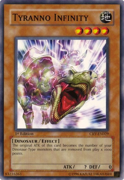 Tyranno Infinity [CRV-EN029] Common | Jomio and Rueliete's Cards and Comics
