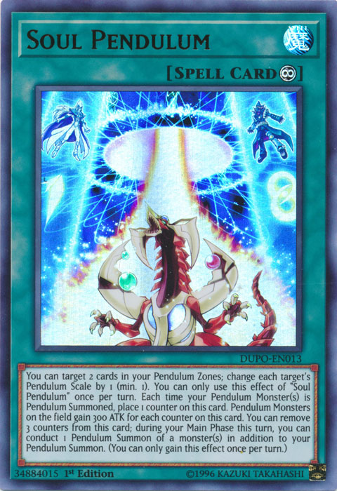 Soul Pendulum [DUPO-EN013] Ultra Rare | Jomio and Rueliete's Cards and Comics