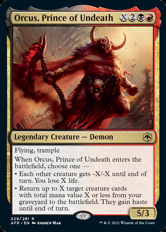 Orcus, Prince of Undeath [Dungeons & Dragons: Adventures in the Forgotten Realms] | Jomio and Rueliete's Cards and Comics