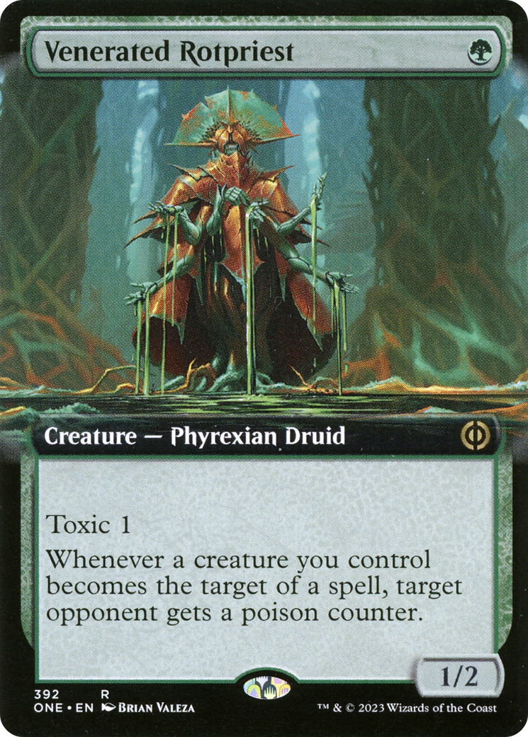 Venerated Rotpriest (Extended Art) [Phyrexia: All Will Be One] | Jomio and Rueliete's Cards and Comics