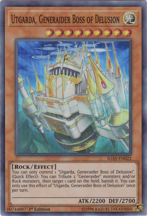 Utgarda, Generaider Boss of Delusion [IGAS-EN022] Super Rare | Jomio and Rueliete's Cards and Comics