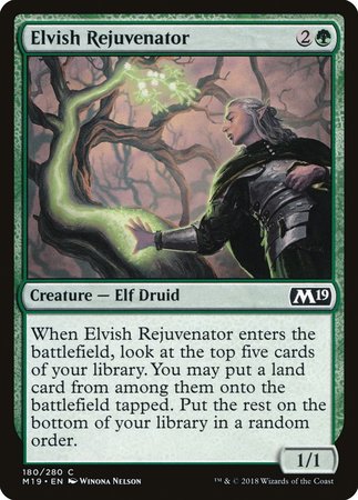 Elvish Rejuvenator [Core Set 2019] | Jomio and Rueliete's Cards and Comics