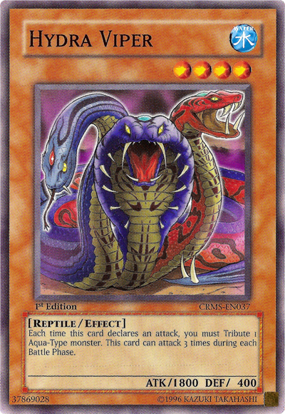Hydra Viper [CRMS-EN037] Common | Jomio and Rueliete's Cards and Comics