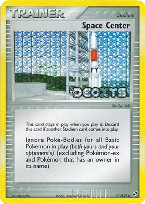 Space Center (91/107) (Stamped) [EX: Deoxys] | Jomio and Rueliete's Cards and Comics