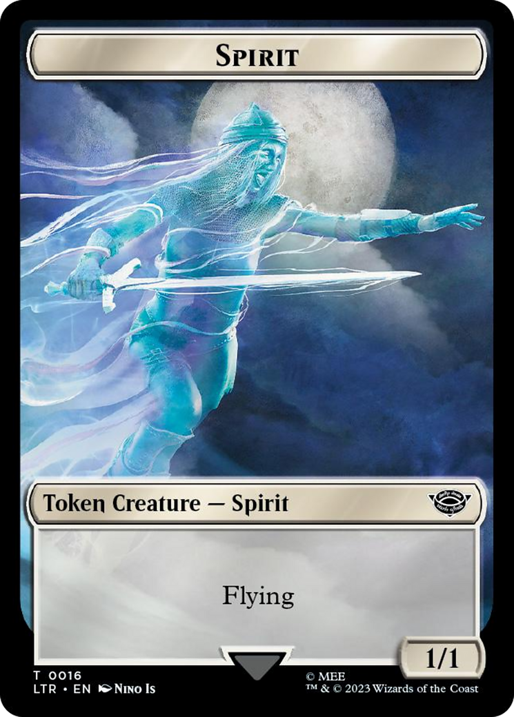 Spirit // Food (0022) Double-Sided Token (Surge Foil) [The Lord of the Rings: Tales of Middle-Earth Tokens] | Jomio and Rueliete's Cards and Comics