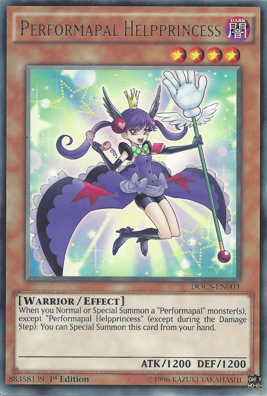 Performapal Helpprincess [DOCS-EN003] Rare | Jomio and Rueliete's Cards and Comics