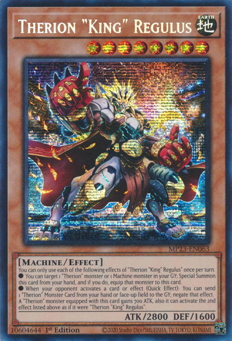 Therion "King" Regulus [MP23-EN063] Prismatic Secret Rare | Jomio and Rueliete's Cards and Comics