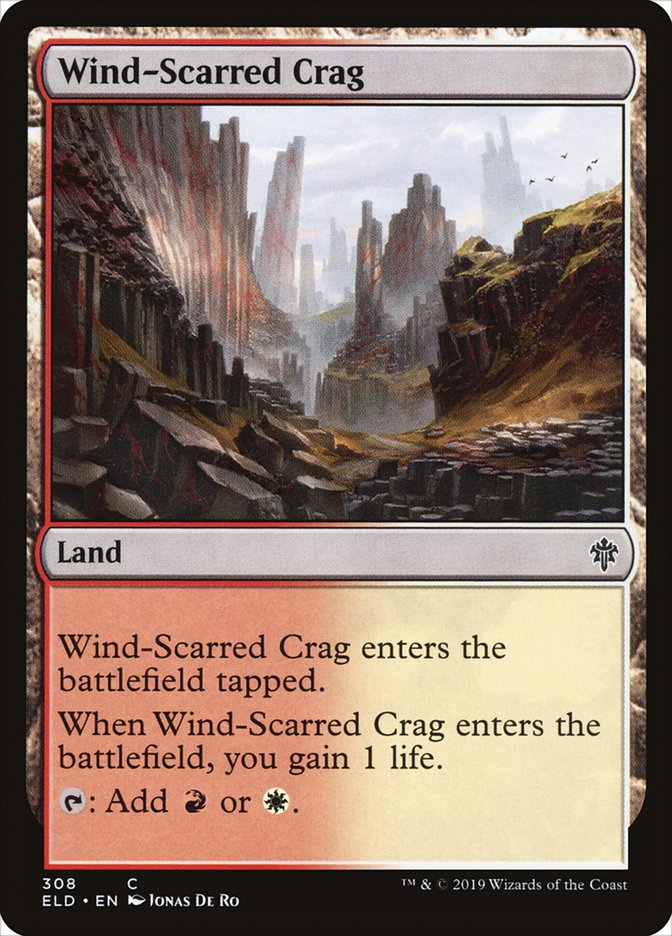 Wind-Scarred Crag [Throne of Eldraine] | Jomio and Rueliete's Cards and Comics