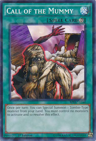 Call of the Mummy (Shatterfoil) [BP03-EN146] Common | Jomio and Rueliete's Cards and Comics