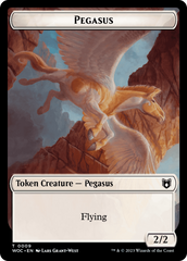 Pirate // Pegasus Double-Sided Token [Wilds of Eldraine Commander Tokens] | Jomio and Rueliete's Cards and Comics