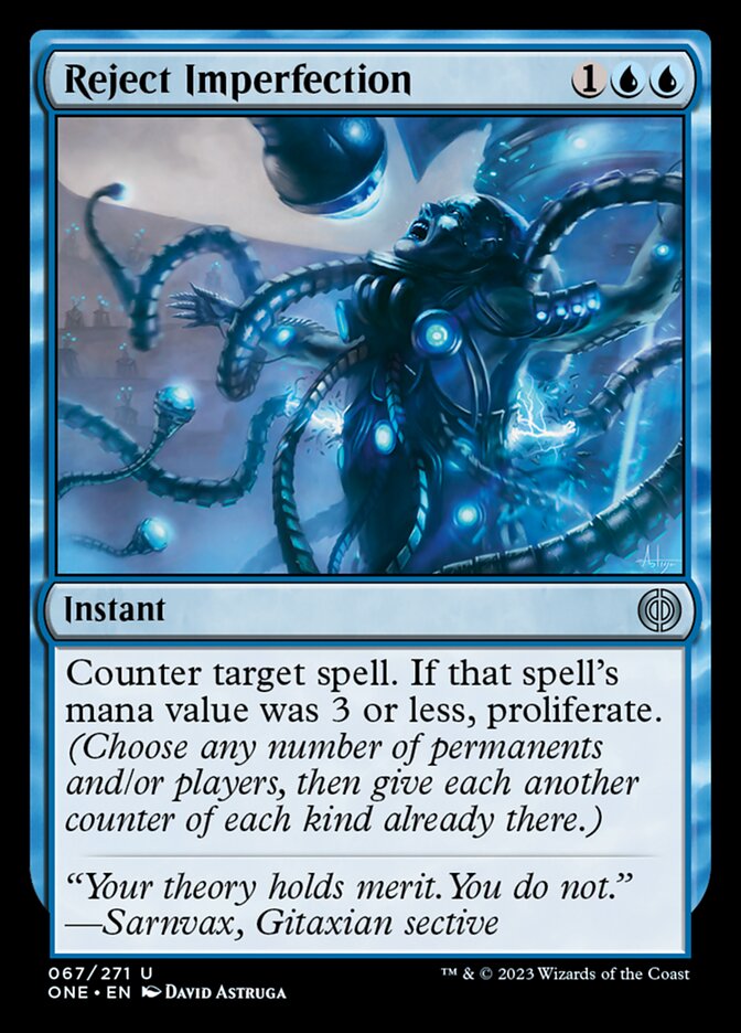 Reject Imperfection [Phyrexia: All Will Be One] | Jomio and Rueliete's Cards and Comics