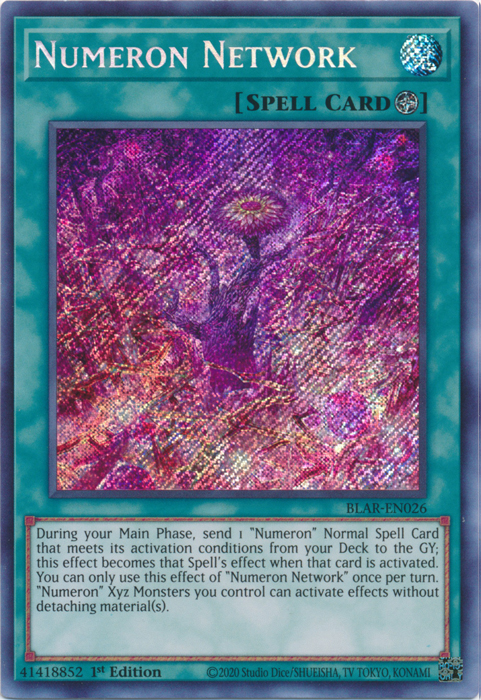 Numeron Network [BLAR-EN026] Secret Rare | Jomio and Rueliete's Cards and Comics