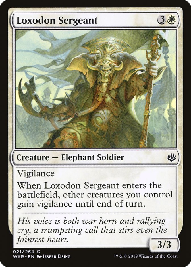 Loxodon Sergeant [War of the Spark] | Jomio and Rueliete's Cards and Comics