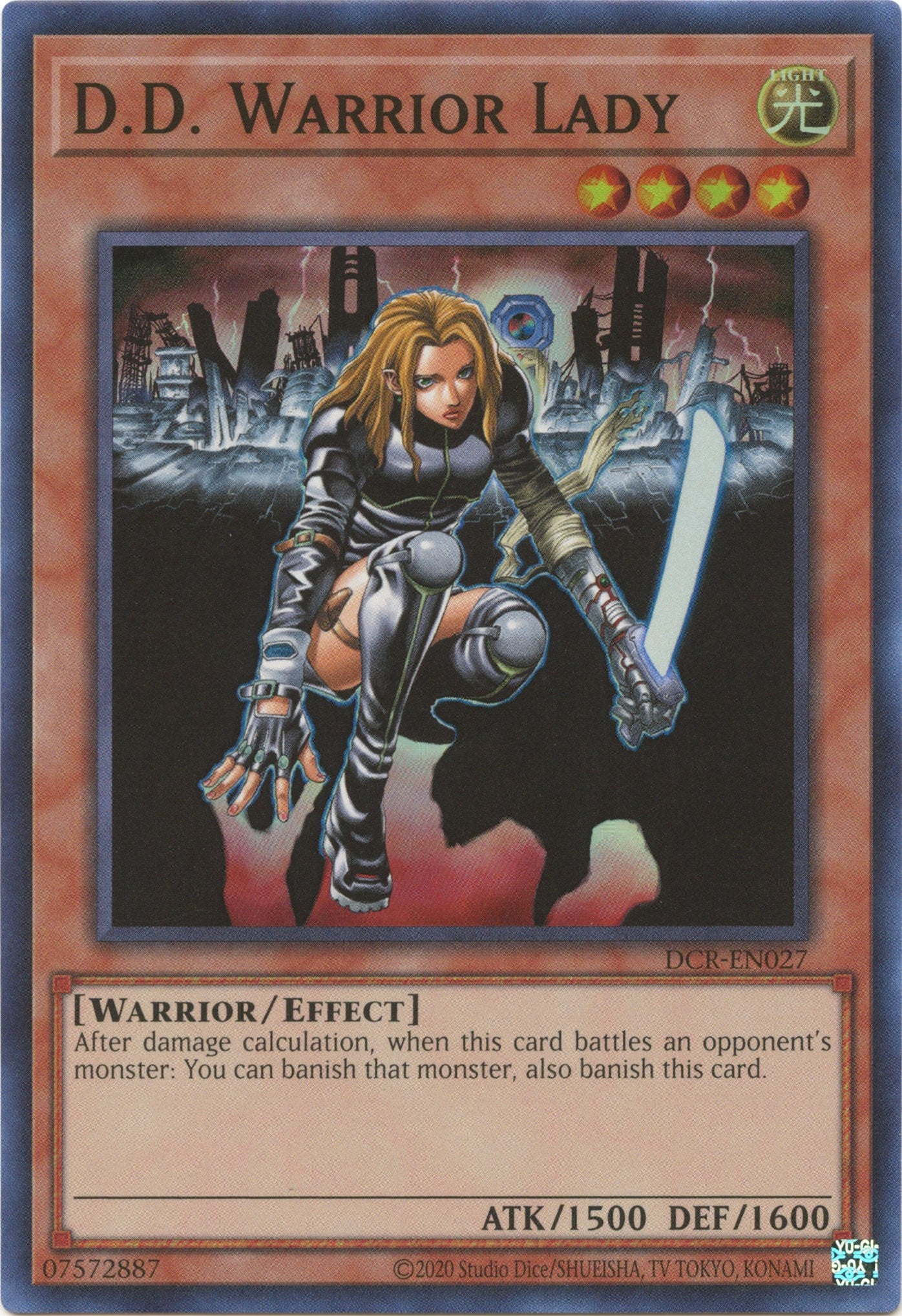 D.D. Warrior Lady (25th Anniversary) [DCR-EN027] Super Rare | Jomio and Rueliete's Cards and Comics