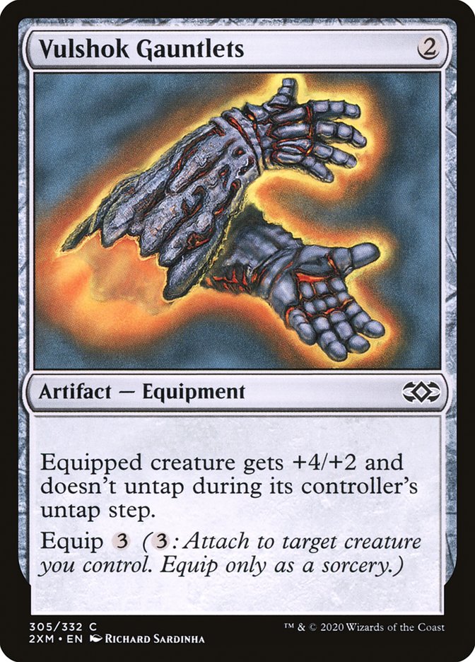 Vulshok Gauntlets [Double Masters] | Jomio and Rueliete's Cards and Comics