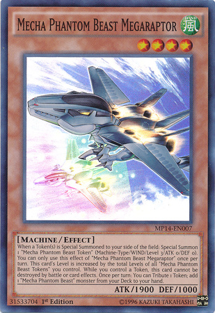 Mecha Phantom Beast Megaraptor [MP14-EN007] Super Rare | Jomio and Rueliete's Cards and Comics
