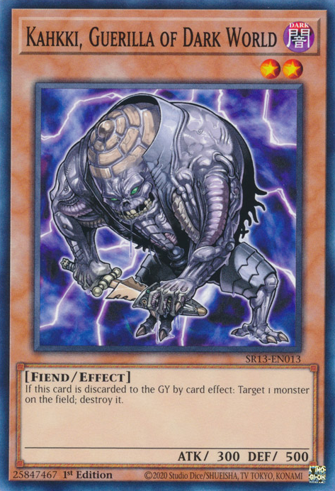 Kahkki, Guerilla of Dark World [SR13-EN013] Common | Jomio and Rueliete's Cards and Comics