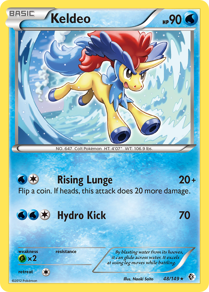 Keldeo (48/149) [Black & White: Boundaries Crossed] | Jomio and Rueliete's Cards and Comics