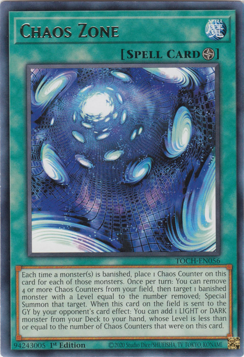 Chaos Zone [TOCH-EN056] Rare | Jomio and Rueliete's Cards and Comics