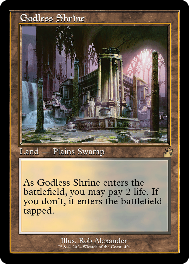 Godless Shrine (Retro) [Ravnica Remastered] | Jomio and Rueliete's Cards and Comics