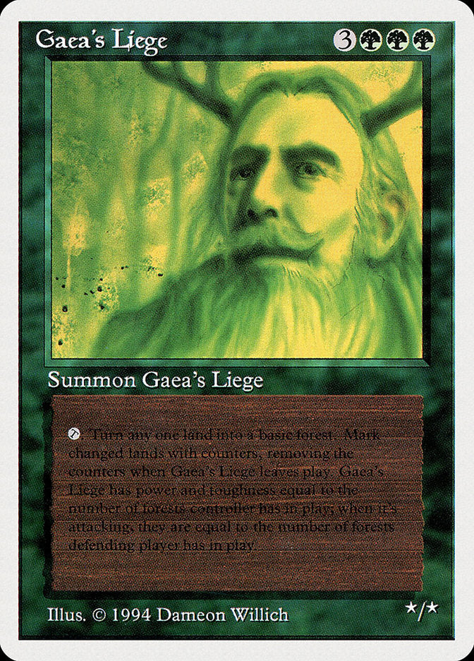 Gaea's Liege [Summer Magic / Edgar] | Jomio and Rueliete's Cards and Comics