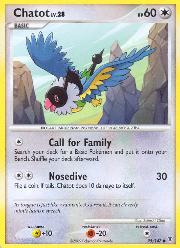 Chatot (95/147) [Platinum: Supreme Victors] | Jomio and Rueliete's Cards and Comics
