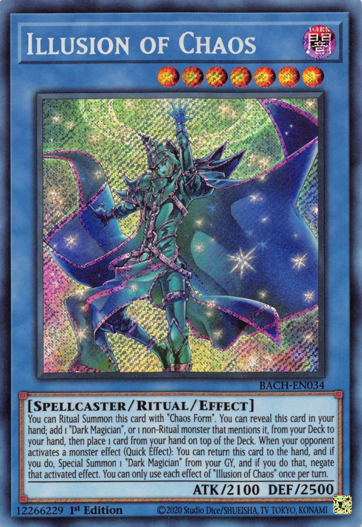 Illusion of Chaos [BACH-EN034] Secret Rare | Jomio and Rueliete's Cards and Comics