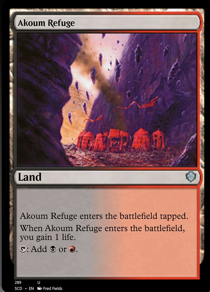 Akoum Refuge [Starter Commander Decks] | Jomio and Rueliete's Cards and Comics