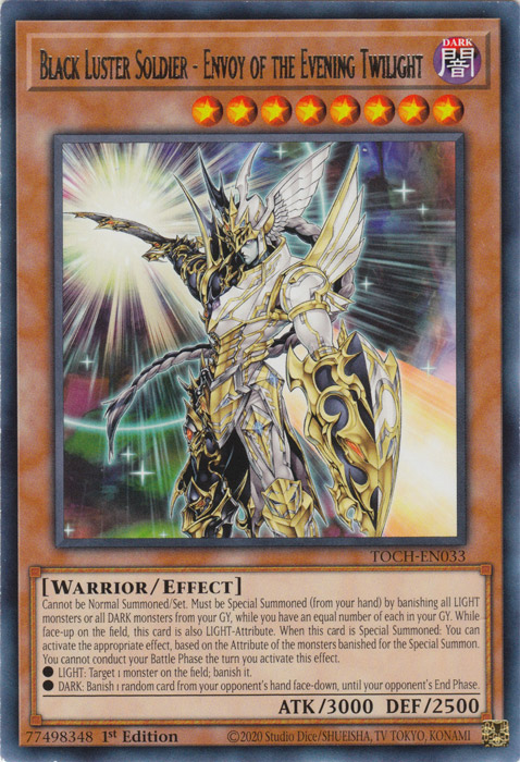 Black Luster Soldier - Envoy of the Evening Twilight [TOCH-EN033] Rare | Jomio and Rueliete's Cards and Comics