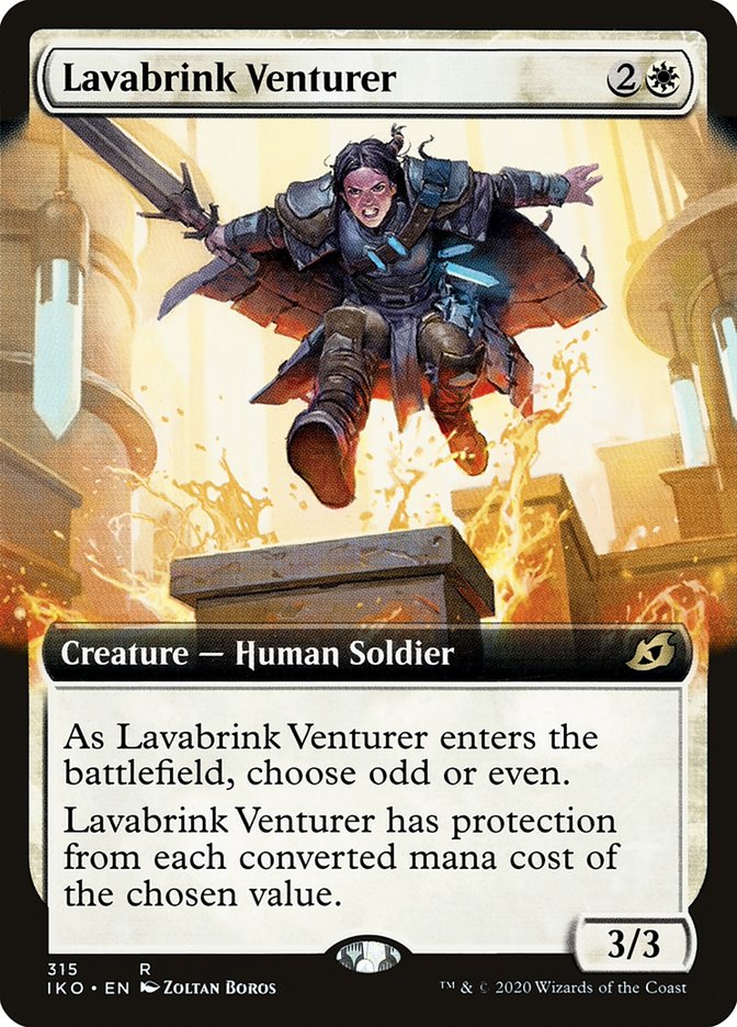 Lavabrink Venturer (Extended Art) [Ikoria: Lair of Behemoths] | Jomio and Rueliete's Cards and Comics