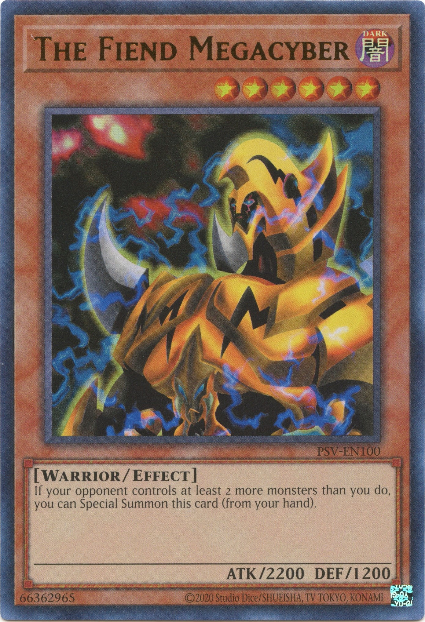 The Fiend Megacyber (25th Anniversary) [PSV-EN100] Ultra Rare | Jomio and Rueliete's Cards and Comics