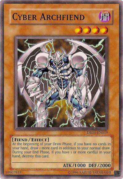 Cyber Archfiend [DR04-EN019] Common | Jomio and Rueliete's Cards and Comics