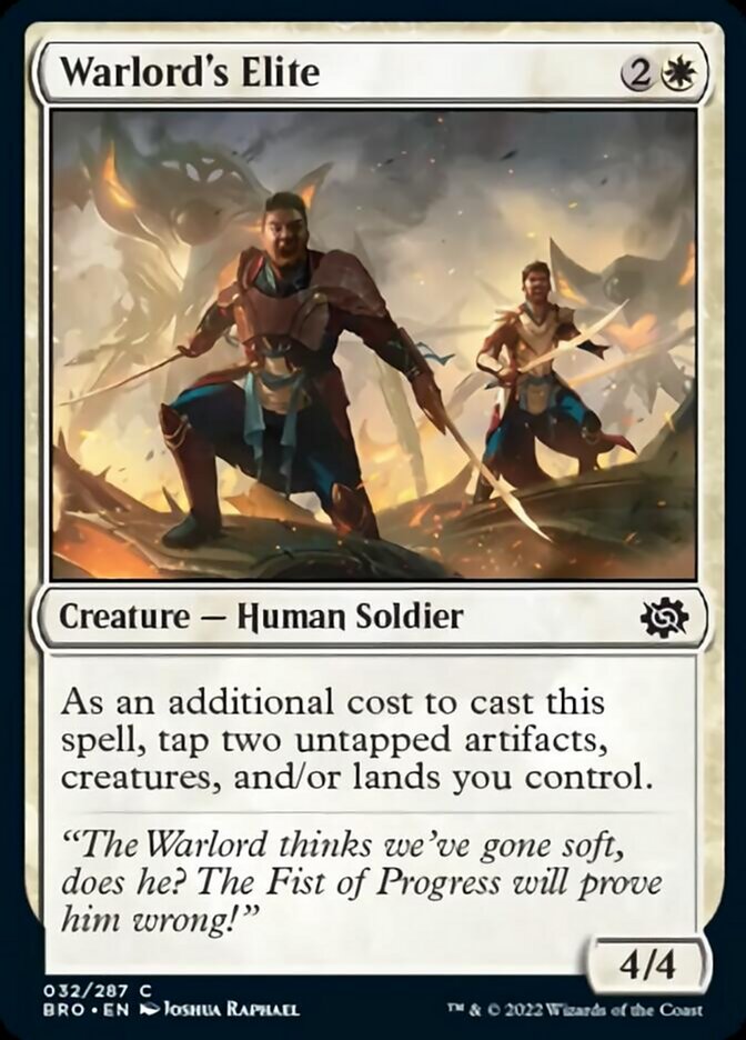 Warlord's Elite [The Brothers' War] | Jomio and Rueliete's Cards and Comics