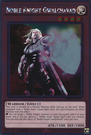 Noble Knight Gwalchavad [NKRT-EN007] Platinum Rare | Jomio and Rueliete's Cards and Comics